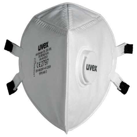 FFP3 Flat Fold Mask Uvex Silv Air P 8313 Respiratory Protection