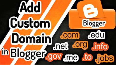 How to Add a Custom Domain on Blogger