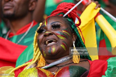 A Fan Of Cameroon During The Fifa World Cup Qatar 2022 Group G Match