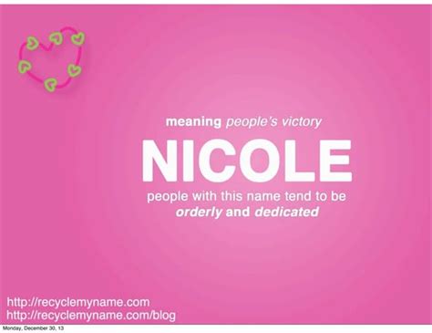 What Does The Name Nicole Mean Ppt