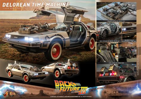 Delorean Time Machine Back To The Future Part Iii Sixth Scale Figure Accessory By Hot Toys
