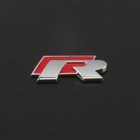 R RLINE R Line Racing Emblem Chrome Matte Metal Sticker Trunk Grille