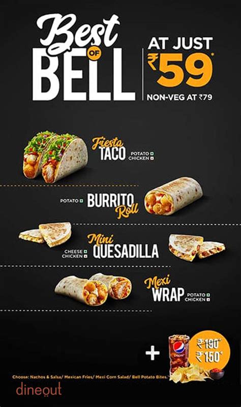 Menu Of Taco Bell Fc Road Pune Dineout