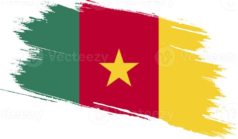 Bandeira De Camarões Com Textura Grunge 12026945 Png