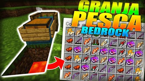 GRANJA De PESCA Para MINECRAFT BEDROCK YouTube