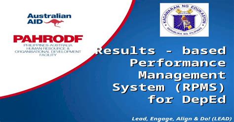 Ppt Results Based Performance Management System Rpms For Deped Pdfslide