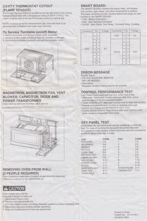 GE Microwave Oven Repair Manual - ZapkoZapko