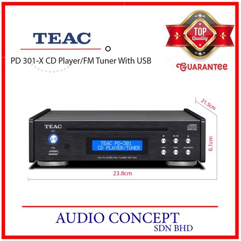 TEAC PD-301-X CD Player/FM Tuner With USB - Audio Concept