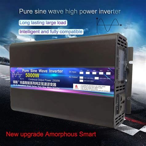 Pure Sine Wave Power Inverter 4000w 5000w Dc 12v 24v 48v To Ac220v