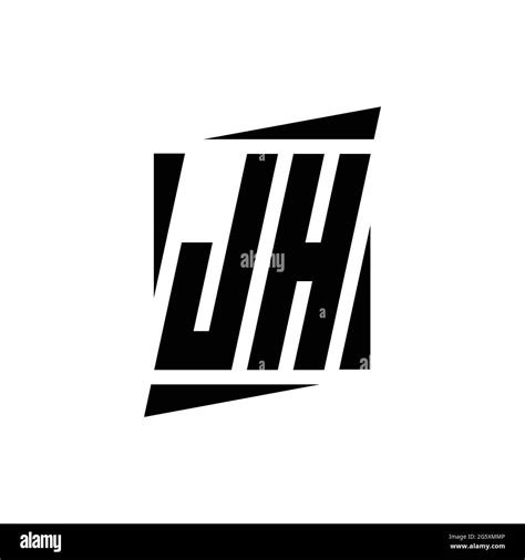 jh logo monogram  modern style concept design template isolated