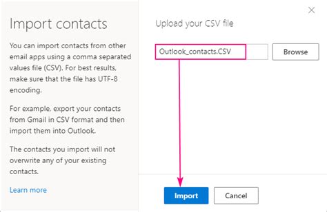 How To Import Contacts To Outlook From Csv And Pst File