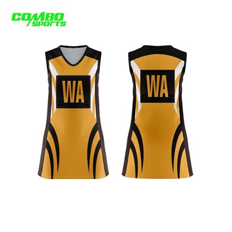 Polyester Breathable Sublimation Fit Custom Netball A Line Tennis