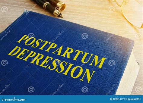 Book With Title Postpartum Depression Stock Image Image Of Illness