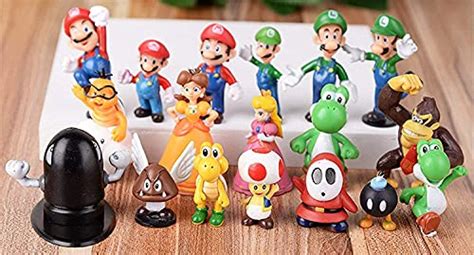 Suviya Pcs Super Mario Brothers Cake Topper Figures Toy Set Mario