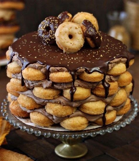 Best Donut Cake Ideashow To Make A Donut Cake Parade