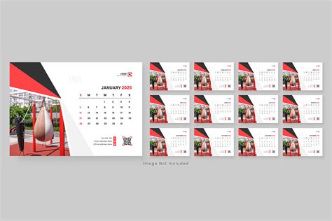 2025 Desk Calendar Design Template Graphic by Creative Pixa · Creative ...