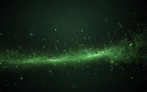 Premium Photo A Green Glow In The Dark