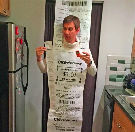 This Giant Cvs Receipt Costume Is Too Relatable For Cvs Shoppers