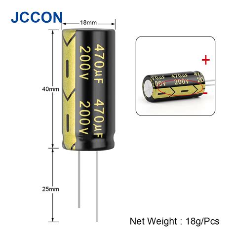 Pcs Jccon Aluminum Electrolytic Capacitor V Uf X High