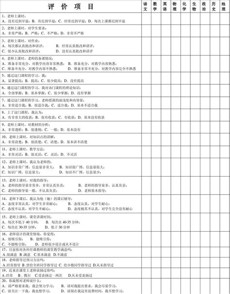 海胜中学九年级学生对教师授课满意度调查表word文档在线阅读与下载无忧文档