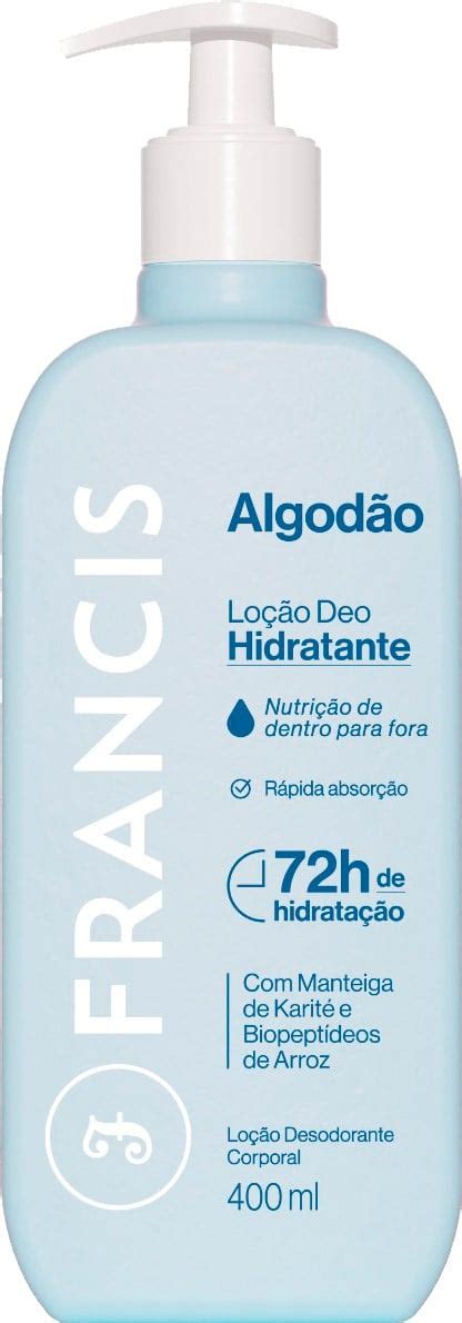 LOÇÃO HIDRATANTE FRANCIS 400ML AZUL ALGODÃO Goiás Atacado Distribuidor