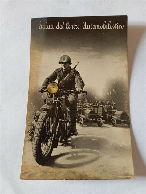 A Cartolina Militare Illustrata A Colori Centro Automobilistico Ww Ebay