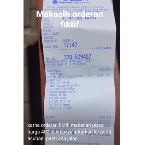 Viral Ojol Dapat Orderan Fiktif Makanan Rp459 Ribu Pilih Disedekahkan