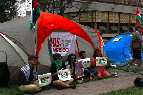 Conflicto en Palestina crónica visual de un campamento en la UNAM