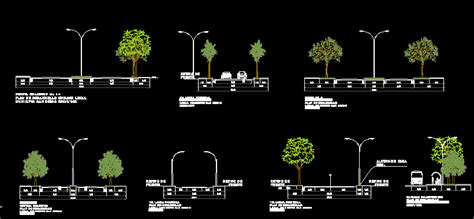 Perfiles Viales En Dibujo De Autocad Bibliocad Perfiles Viales