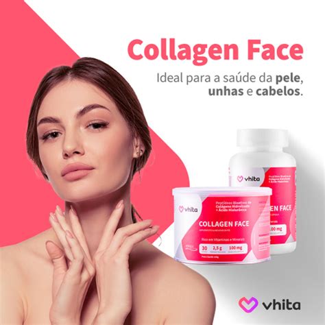 Collagen Face Colágeno hidrolisado Verisol ácido hialurônico e