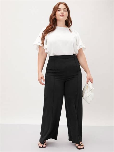 Motf Premium Z Per Simples Elegante Cal As Plus Size Shein Brasil