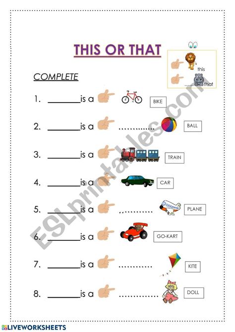 This Or That Esl Worksheet By Rulo2005