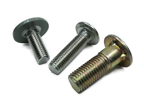 Class48 88 Zinc Yellow Plated Round Head Silo Bolts Fin Neck Bolt