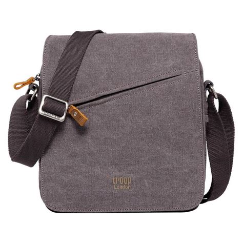 Troop London Flapover Classic Body Bag - Charcoal - Friedman & Cohen