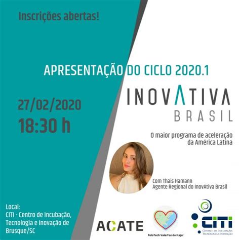 Como acelerar meu negócio o programa InovAtiva Brasil ACATE