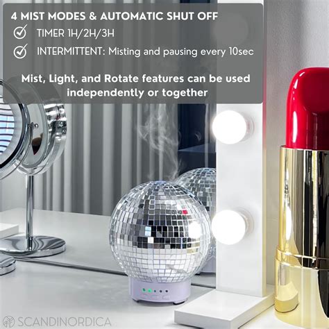 Disco Ball Diffuser Rotating Scandinordica Disco Inspired Decor