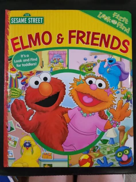 SESAME STREET ELMO And Friends First Look And Find Large Board Book