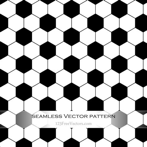 Seamless Soccer Ball Pattern Vector