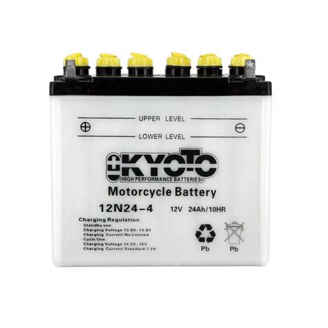 BATTERIE MOTO KYOTO 12N24 4 12V 24AH 200A Batteries Motos Scooters