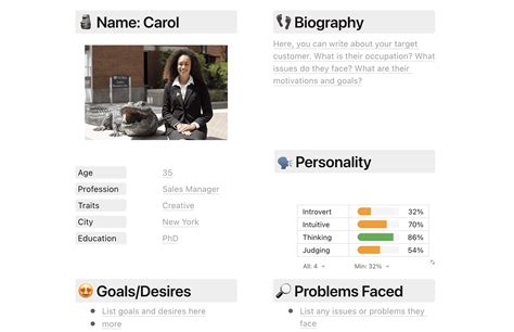 Marketing Persona Template FuseBase Formerly Nimbus