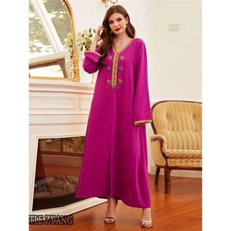 Caftan Marocain Abaya Dubai Turkey Islam Muslim Arabic Long Dress