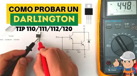 Como probar un transistor DARLINGTON con multímetro YouTube