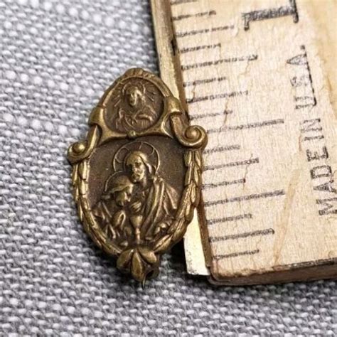 Vintage Pin Mary And Jesus Lapel Christian A6 Ebay