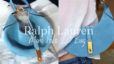 Unboxing The Ralph Lauren Mini Polo ID Bag Blue Suede Edition YouTube