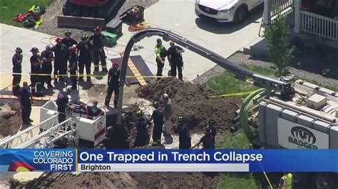 Worker Trapped In Collapsed Trench Youtube