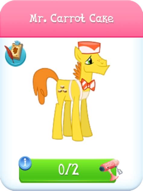 Mr. Carrot Cake - The My Little Pony Gameloft Wiki