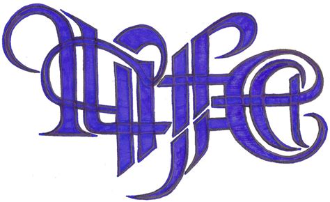 Ambigram Life or Death by t0xicsunshyne on DeviantArt