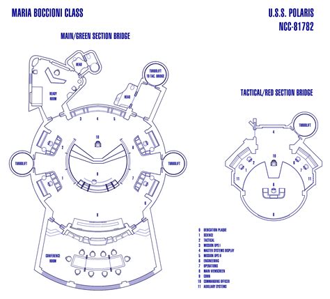 Uss Polaris Ncc 81782 Bridge Plan By Thefirstfleet On Deviantart