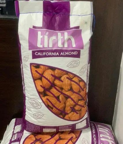 10kg Tirth California Almonds Grade A Grade Packaging Type Gunny