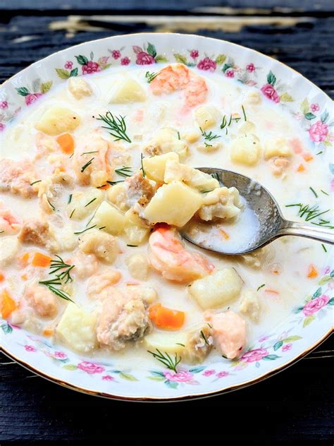 Nova Scotia Seafood Chowder In Minutes Bacon Is Magic